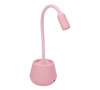 Asixxsix Lampe Uv à Col de Cygne 6 w 5 V, Lampe Uv à Polymérisation aux Ultraviolets avec 2 Vitresses, de Nail Art Professionnelle, Sèche-lank, Lumière Couler Vernis Gel, LED LED (PINK)