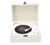 Asixxsix Lecteur CD Portable avec Deux Haut-parleurs Stéréo, Lecteur CD de Bureau Bluetooth avec Télécommande, Prise Casque AUX USB pour la Maison, Enfants, Adultes, étudiants (White)