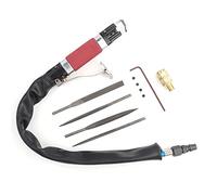 Asixxsix Lime de Scie à Corps Pneumatique, Outil de Meulage Pneumatique, Machine Alternative 3400 Tr/min 1/4", Multifonction à Faible Vibration avec 4 Limes