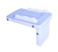 Asixxsix Lit D'Avion Gonflable pour Tout-petit, Matelas Pneumatique floqué épais avec Garde-corps Latéraux et Ceinture de sécurité pour Voyage, Voyage en Avion, Extension de Siège de (BLUE)
