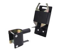 Asixxsix Loquet de Porte de Ferme, Loquet de Porte Verrouillable Bidirectionnel en Acier Robuste et Zinc avec Opération à une Main pour Portails à Tube Rond de 1-5/8 à 2 Pouces