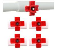 Asixxsix Lot de 10 Tétines pour Abreuvoirs à Poules, Système D'abreuvement étanche pour Poulailler avec Raccords en T, Joints d'étanchéité et Ruban adhésif.