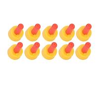 Asixxsix Lot de 10 Tétines Pritchard, Tétines en Caoutchouc Souple étanches pour Petit Animal avec Valves Flottantes, Bouteille à Visser, Tétines en Silicone pour Chèvre, Agneau, Chiot, Poulain
