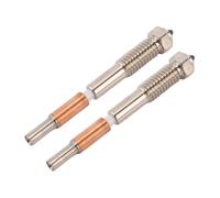 Asixxsix Lot de 2 Buses Intégrées pour Imprimante 3D, Buse Bimétallique en Acier trempé à Dégagement Rapide avec Noyau en Cuivre pour QIDI PLUS 4, Prend en Charge PLA ABS PETG TPU PP PC (0,6 mm)