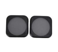 Asixxsix Lot de 2 Grilles de Haut-Parleur en Maille de Fer de 10,2 Cm pour Caisson de Basses, Grille de Haut-Parleur de Voiture avec Lunette en ABS pour Home Cinéma, Plafond, Mur, Applications