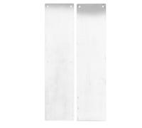 Asixxsix Lot de 2 Plaques de Porte en Acier Inoxydable 40,6 X 10,2 Cm pour Portes Intérieures et Extérieures avec Vis pour Protection de contre les Rayures et la Boue
