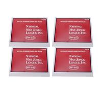 Asixxsix Lot de 4 Cartes de Notation Mahjong, Jeu de Cartes de Référence des Règles de Mahjong, Apprenez et Maîtrisez Le Jeu en Toute simplicité, pour Plusieurs Joueurs Débutants,