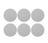 Asixxsix Lot de 6 écrans de Filtre à café en Acier Inoxydable, 1,7 Mm D'épaisseur, 100 μm, Plaque de Maille de Filtre à café Réutilisable pour Panier de à Expresso (53,5 mm)