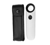 Asixxsix Loupe Portative à LED avec Grossissement 5X/15X/40X - Idéale pour L'inspection de L'industrie électronique, L'industrie de la beauté et Plus - Boîte/Couvercle en Plastique ABS Portable et