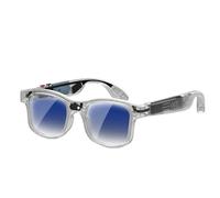 Asixxsix Lunettes Intelligentes AI, Caméra 8MP Vidéo 1200P avec Traduction en Temps Réel ChatGPT, Lunettes de Traduction Intelligentes WiFi Bluetooth 5.4 pour Les Réunions d'affaires en