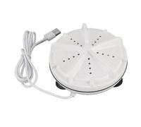 Asixxsix Machine à Laver Portable avec Alimentation USB pour Vêtements de bébé et Petits Objets Mini Laveuse Compacte et Légère en ABS avec Flux d'eau en Spirale et Technologie Super Shock Waves pour