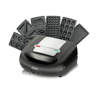 Asixxsix Machine à Sandwich électrique 6 en 1, Presse-panini, Machine à Biscuits aux Noix, Gaufrier et Beignets avec Plaque Antiadhésive Amovible, Machine de Cuisine pour Petit-déjeuner (EU)