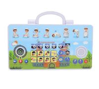 Asixxsix Machine d'apprentissage de la Langue Arabe Anglais Malais 3 en 1 avec Puzzles et Jeu basé sur la Musique, Apprentissage de L'arabe pour Enfants, Jouets éducatifs, Jouets