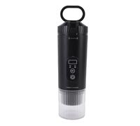 Asixxsix Machine d'espresso portable 100W, 21 bar pression USB C cafetière rechargeable avec batterie 7800mAh, Compatible avec les capsules et le café moulu, pour Voyage Camping Bureau (BLACK)