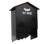 Asixxsix Maison à Chauves-Souris, Facile à Poser et à percher, château en Bois à 3 Compartiments, résistant aux intempéries, Facile à Suspendre, pour l'extérieur