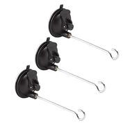 Asixxsix Mangeoire à Oiseaux, Crochet Mural à Ventouse pour Suspendre des Plantes, Carillons éoliens, Support ABS Robuste avec Bouton d'aspiration pour une Utilisation en Extérieur et en Intérieur