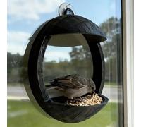 Asixxsix Mangeoire à Oiseaux de Fenêtre, Station d'alimentation à Oiseaux Suspendue pour L'Extérieur, Nichoir Extérieur pour Observer Les, Cadeau D'observation, Installation sans