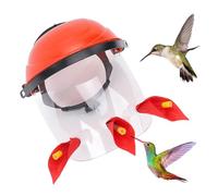 Asixxsix Mangeoire à Portable, Conception de Style Casque pour L'observation des Oiseaux en Temps Réel, Une Utilisation Extérieure Manuelle, avec 3 Ports d'alimentation
