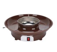 Asixxsix Marmite électrique pour faire fondre le chocolat, ensemble de marmites à fondue électriques en acier inoxydable 25 W, pour faire fondre le chocolat (Prise UE 220V)