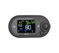 Asixxsix Métronome Numérique, 10 Battements avec écran Couleur pour la Pratique du Rythme du Piano, de la Guitare et de la Cithare (BLACK)