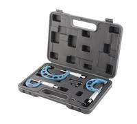 Asixxsix Micromètre Extérieur, Ensemble de Micromètres 0-3 Pouces avec Surface de Mesure en Acier à Roulement de Précision de 0,0001" pour une Mesure de Précision avec Tiges d'étalonnage