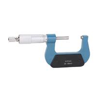 Asixxsix Micromètre Extérieur, Gamme de 25 à 50 Mm de 0,01 Mm Outil de Mesure de Précision Standard de Graduation avec Enclume en Carbure de Tungstène et Poignée à Cliquet