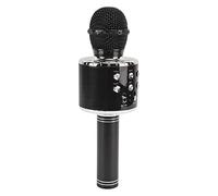 Asixxsix Microphone de karaoké Bluetooth sans Fil, Haut-Parleur de Micro de karaoké Portable à Longue Durée de Vie, Microphone Bluetooth avec Haut-Parleur intégré pour Fête d'anniversaire à la