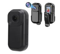 Asixxsix Mini Action Camera, Vidéo 1080p HD avec écran Couleur, WiFi 2,4 GHz, Base Magnétique, Batterie de 500mAh, Enregistrement en Boucle, Prend en Charge 128 G