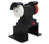 Asixxsix Mini Meuleuse D'établi sans Fil, Rectifieuse D'établi à Moteur en Cuivre Magnétique Permanent avec Roues en Corindon Brun Fin et Grossier, pour Affûter le Polissage des Métaux