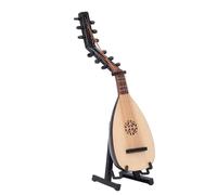 Asixxsix Mini Modèle de Luth Pipa, Décoration D'instrument de Musique Miniature en Bois fabriqué à la Main, Ornement de Bureau avec un Design de Musique Traditionnelle Chinoise