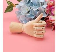 Asixxsix Modèle à Main en Bois, Articulations Flexibles, Outil de Dessin Artistique de 7 Pouces avec Fond en Velours Antidérapant pour la Décoration de Bureau des Artistes