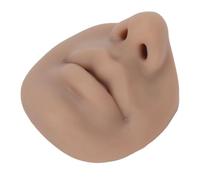 Asixxsix Modèle de Nez Flexible en Silicone pour la Pratique et L'enseignement du Perçage, Présentoirs de Nez Réutilisables pour Clous D'anneau, Meilleurs étudiants (Peau foncée)