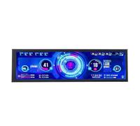 Asixxsix Moniteur de Température d'ordinateur de 8,8 Pouces, Affichage de la Température du PC avec écran LCD 480x1920 pour Boîtier d'ordinateur, Affichage du Panneau de Capteur CPU GPU