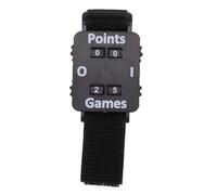 Asixxsix Montre de Compteur de Score de Golf, Montre de Gardien de Compteur de Course de Golf de Type Manuel avec Bande élastique Réglable, de Légère et Portable, Facile à Lire (Black)