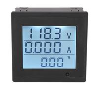 Asixxsix Multimètre numérique, DC 6 à 200V Voltmètre numérique LCD Affichage numérique Ammeter Voltmeter ABS Courant Tension ampérage Home Voltmeter avec Fonction d'alarme