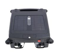 Asixxsix Nettoyeur de Piscine robotique Solaire, Robot de Nettoyage de Surface de Piscine Rechargeable Automatique avec lumière d'indicateur LED, évitement Intelligent des Obstacles (Prise UE)