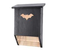 Asixxsix Nichoir à Chauves-Souris d'extérieur, en Bois résistant aux intempéries, Double Compartiment, pouvant accueillir jusqu'à 75 Chauves-Souris, abri pour Arbre et Jardin