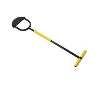 Asixxsix Outil de Coupe-Bordure Manuel, Lame Arquée en Acier, Plate-Forme de Pédale Ultra Large avec Longue Poignée en T pour Couper sans Se Plier, Coupe-Bordure Demi-Lune de 42,5 Pouces pour des