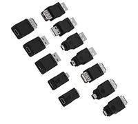 Asixxsix Pack D'adaptateurs Multiples USB2.0 Connecteurs de Haute qualité pour Micro/mini Mâle Femelle Ensemble de 12 Pièces pour un Plug and Play Facile Compatible avec USB1.1/1.0 pour Divers