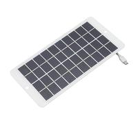 Asixxsix Panneau Solaire pour Caméra de sécurité, Panneau Solaire USB 10 W 5 V avec Câble D'interface de Type C IP65 étanche Mini Chargeur de Panneau Solaire Portable pour la Surveillance