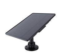Asixxsix Panneau Solaire pour Caméra de Suivi des Sentiers 6 W, étanche IP65, Batterie 6000 MAh, Chargeur Solaire Extérieur avec Support Réglable à 360° pour Caméra de sécurité