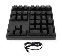 Asixxsix Pavé numérique Filaire, 17 Effets Lumineux, USB-C, 34 Touches, pavé numérique mécanique, Touches ABS rétroéclairées RGB, pour Ordinateur Portable/PC (Black)