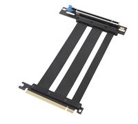 Asixxsix PCIe 5.0 X16 Câble de Colonne Montante, Câble de Montage GPU à Haute Vitesse blindé 16x, PCIe 5.0 Câble Riser 128 Go/S Speed GPU Extension Câble pour PC Case Server Itx Build (40cm)
