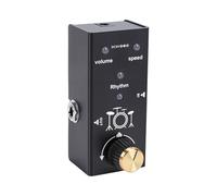 Asixxsix Pédale D'effet pour Guitare avec 55 Rythmes, Boîte à Rythmes, True Bypass, Contrôle de Vitesse et de Volume, Looper pour Guitare électrique et basse.