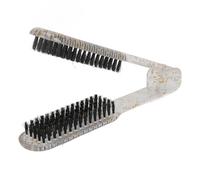 Asixxsix Peigne à Lisser les Cheveux, Pince de Brosse Double Face avec Conception Creuse Respirante pour un Séchage Rapide, Brosse à Cheveux Plate avec Poignée Ergonomique Propriétés Antistatiques