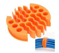 Asixxsix Peigne Métallique, Diamètre de Trou de 0,3 Pouces, Outil D'organisation du Câble de 30 Trous, Outils de Gestion des Câbles de Réseau, Organisateur de Câble Ethernet, Outil (Chat 6)