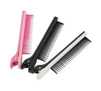 Asixxsix Peignes à Taquiner, 3 Peignes à Pince Professionnels en Plastique pour une Section Douce des Cheveux avec un Design Durable pour la Coloration en Salon de Coiffure