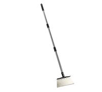 Asixxsix Pelle de Nettoyage de Jardin, Poignée Réglable de 1,6 M, Pelle Plate Multifonctionnelle Robuste avec Tête en Acier au Carbone, pour Le Désherbage, Le Déneigement