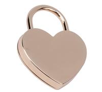 Asixxsix Petit Cadenas Vintage en Forme de Cœur pour une Vie Plus Sûre avec clé pour Journal Intime Argenté 45 X 59 Mm (or rose)