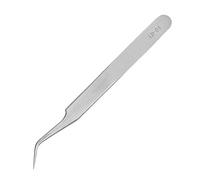 Asixxsix Pince à Extension de Cils, Acier Inoxydable, Droite et Courbée | Pinces à greffer les cils, antiallergiques, pour l\'artisanat des bijoux d\'art des ongles, utilisation en salon et à